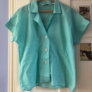 Light blue cotton button-down